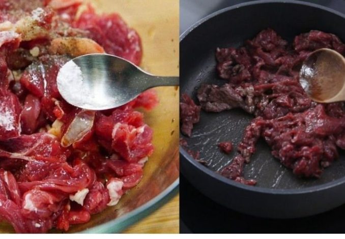 Ướp thịt bò ít nhất 20 phút trước khi nấu cho ngấm gia vị