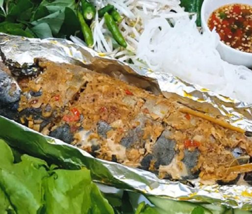 Cá thu nướng giấy bạc giữ được hương vị ngon ngọt của cá