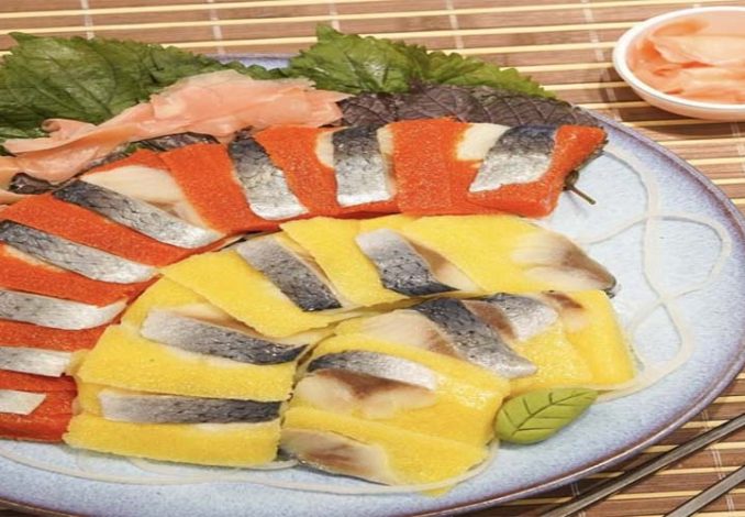 Sashimi cá trích ép trứng ngon ngọt không hề bị tanh