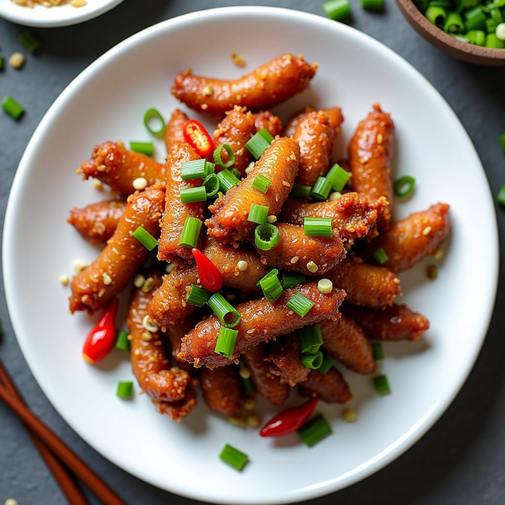 thit lon rang chay toi gion tan thom lung hap dan kho cuong